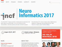Tablet Screenshot of neuroinformatics2017.org